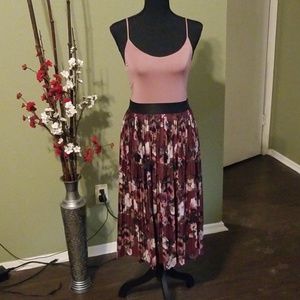 ❤Floral maroon and mauve/pink dress